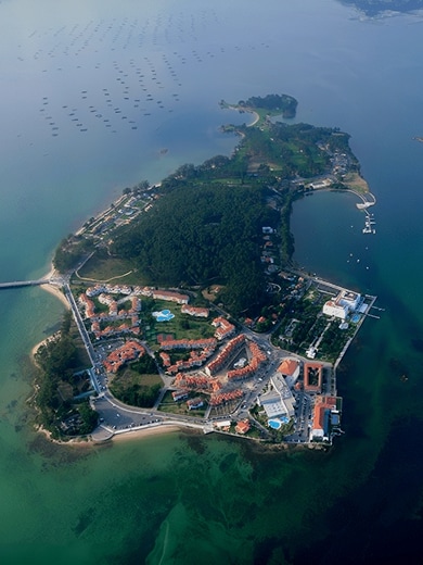 Vista aerea dell’Isola de La Toja